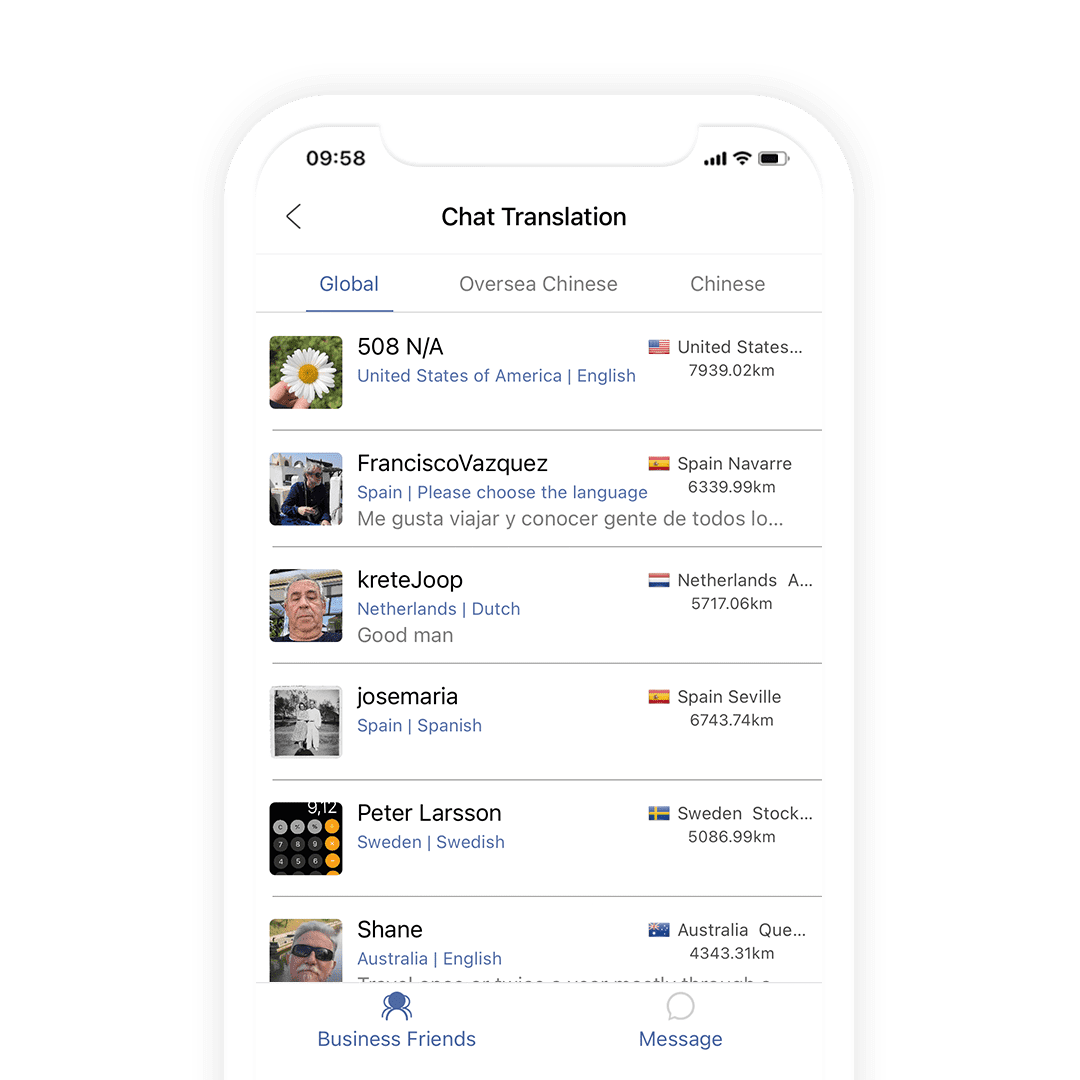 Chat translation, chat worldwide