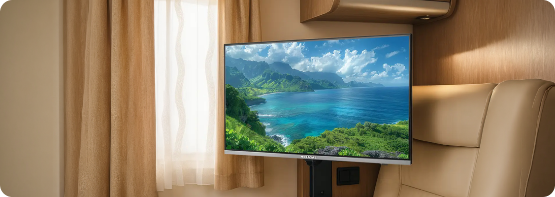 Portable camping TV ideal for Smart Van Life