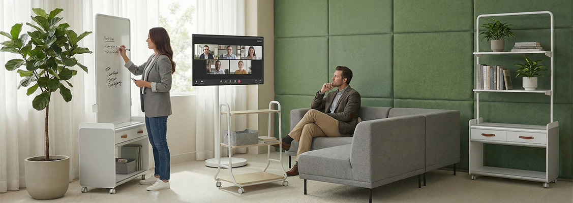 drewniane biurko regulowane male