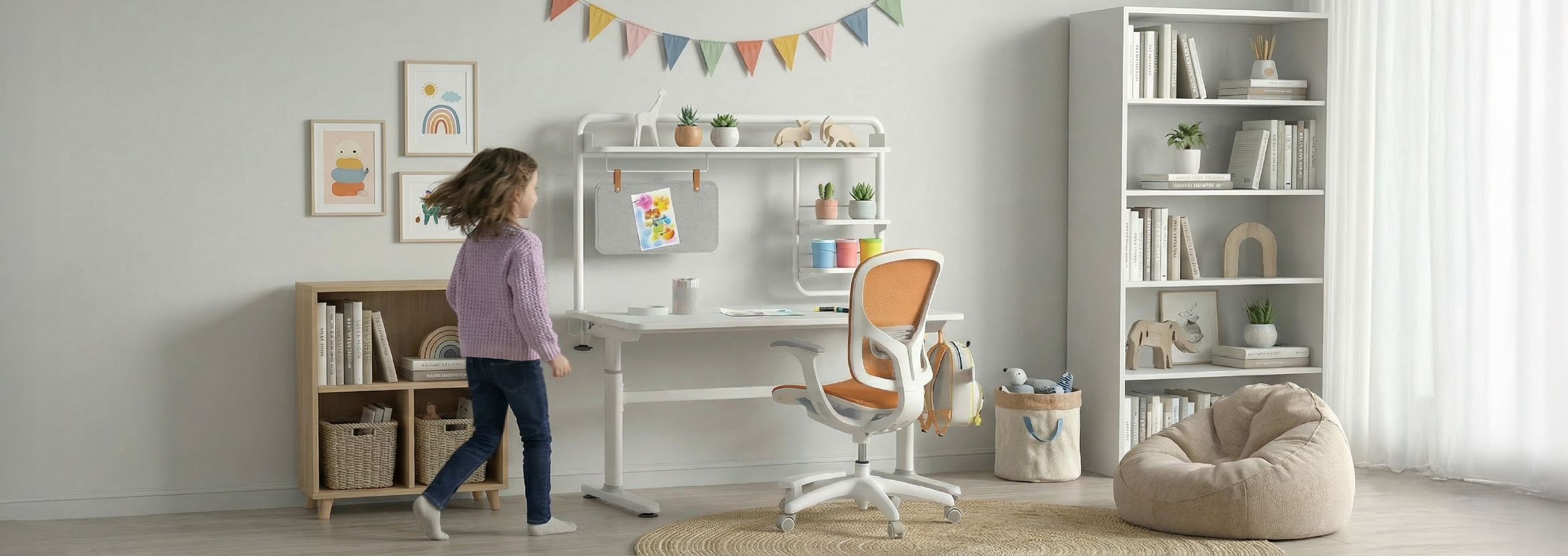 verstellbarer Kinderschreibtisch spacetronik