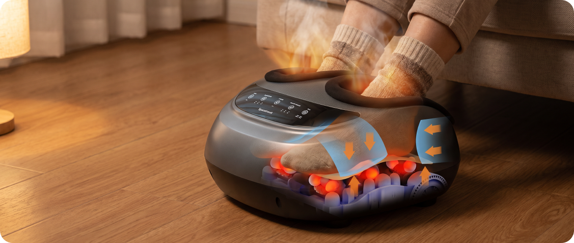 Heated foot massager Spacetronik SPE-M02 - home recovery after work and training