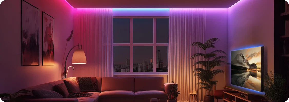 Taśmy LED kolorowe sterowane przez aplikację