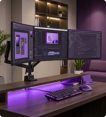 Uchwyty na monitor