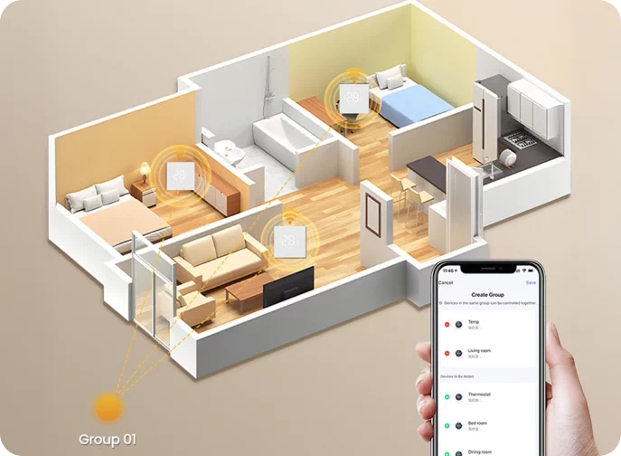 Głowice i termostaty smart Zigbee Tuya