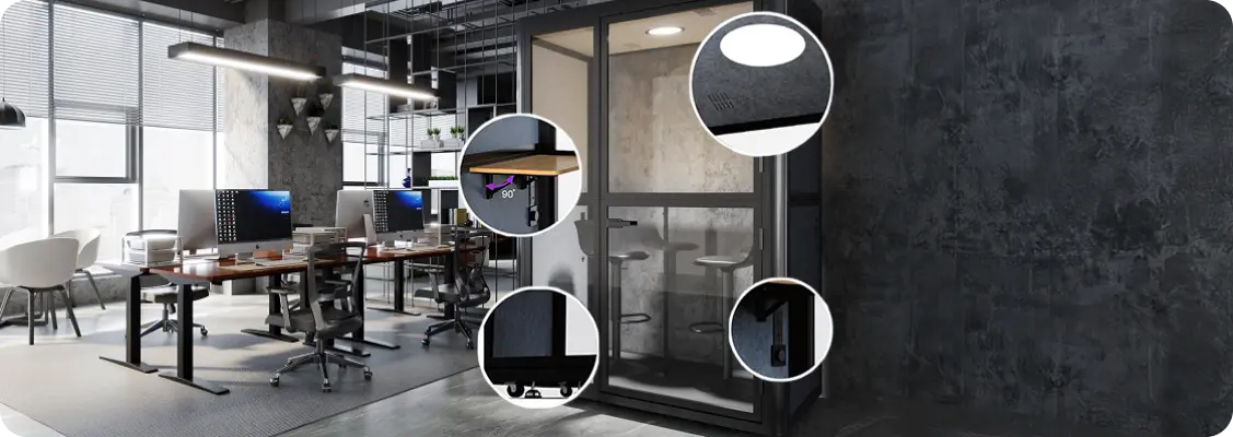 kabina akustyczna w biurze