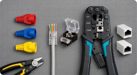 Narzędzia, zaciskarki, oscyloskopy