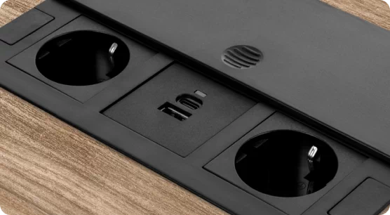 Gniazda meblowe wpuszczane w blat