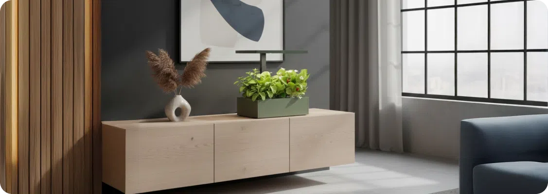 inteligentna doniczka z wyświetlaczem lcd