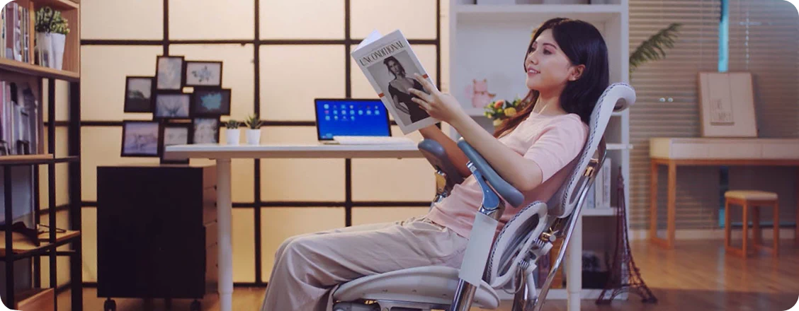 Fotel ergonomiczny z dodatkowym podparciem odcinka lędźwiowego