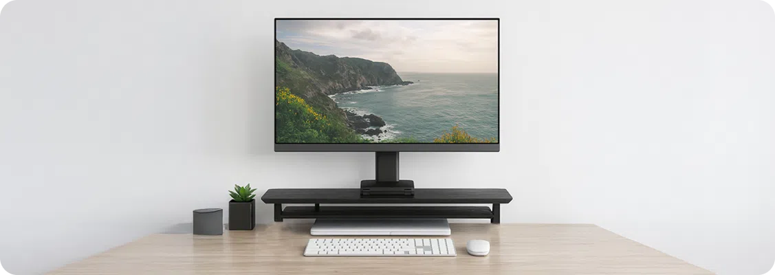 Schreibtischaufsatz für die Tischplatte