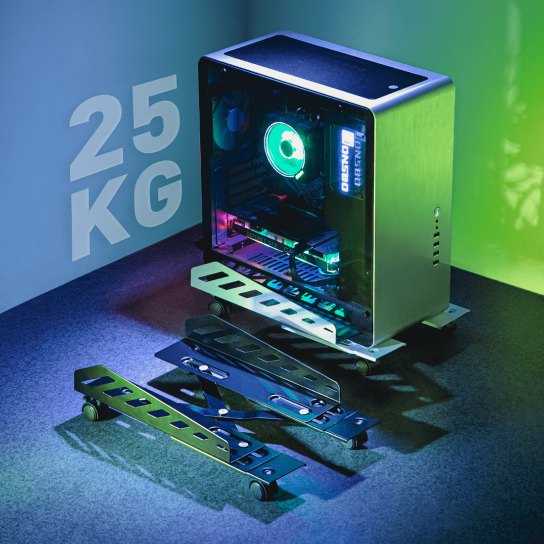 Kompaktowa podstawka pod komputer łatwa w transporcie Spacetronik