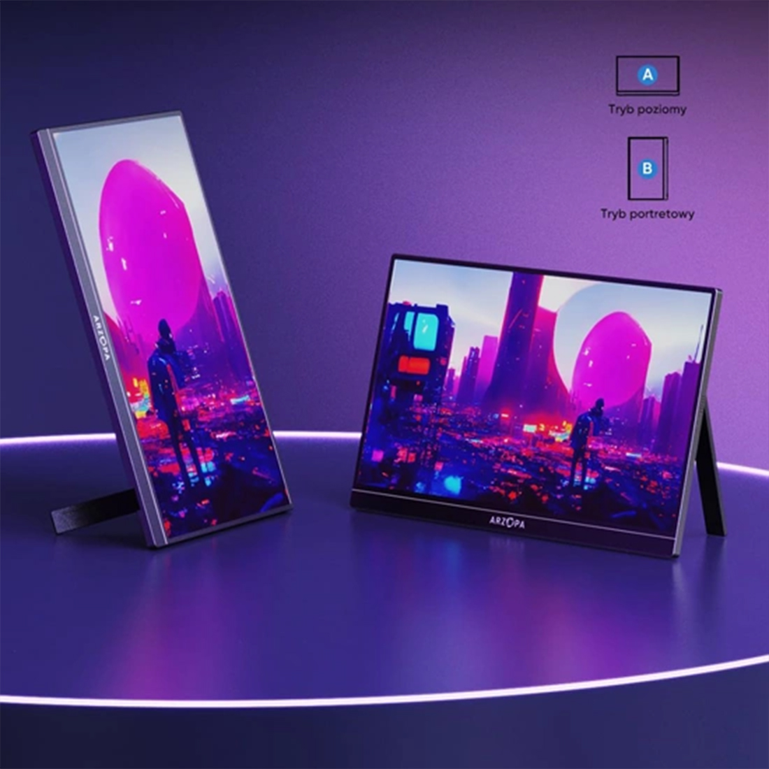 ekran 16 cali ARZOPA Z1FC do telefonu z trybem DeX