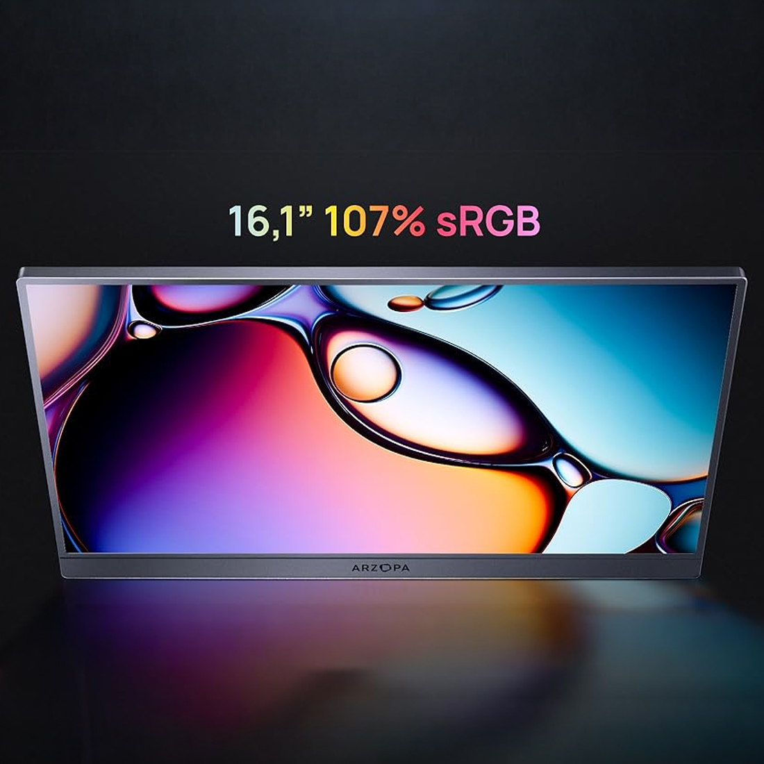 ekran QHD IPS z redukcją światła niebieskiego ARZOPA Z3FC