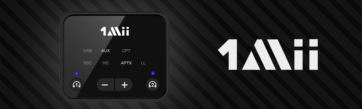 1Mii B06T6 nadajnik Bluetooth 5.2 do telewizora z aptX Low Latency i aptX HD