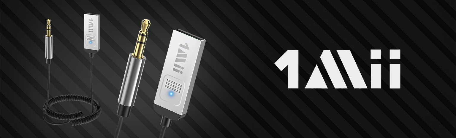 adapter Bluetooth AUX 3,5 mm 1Mii B35 do samochodu zestaw głośnomówiący