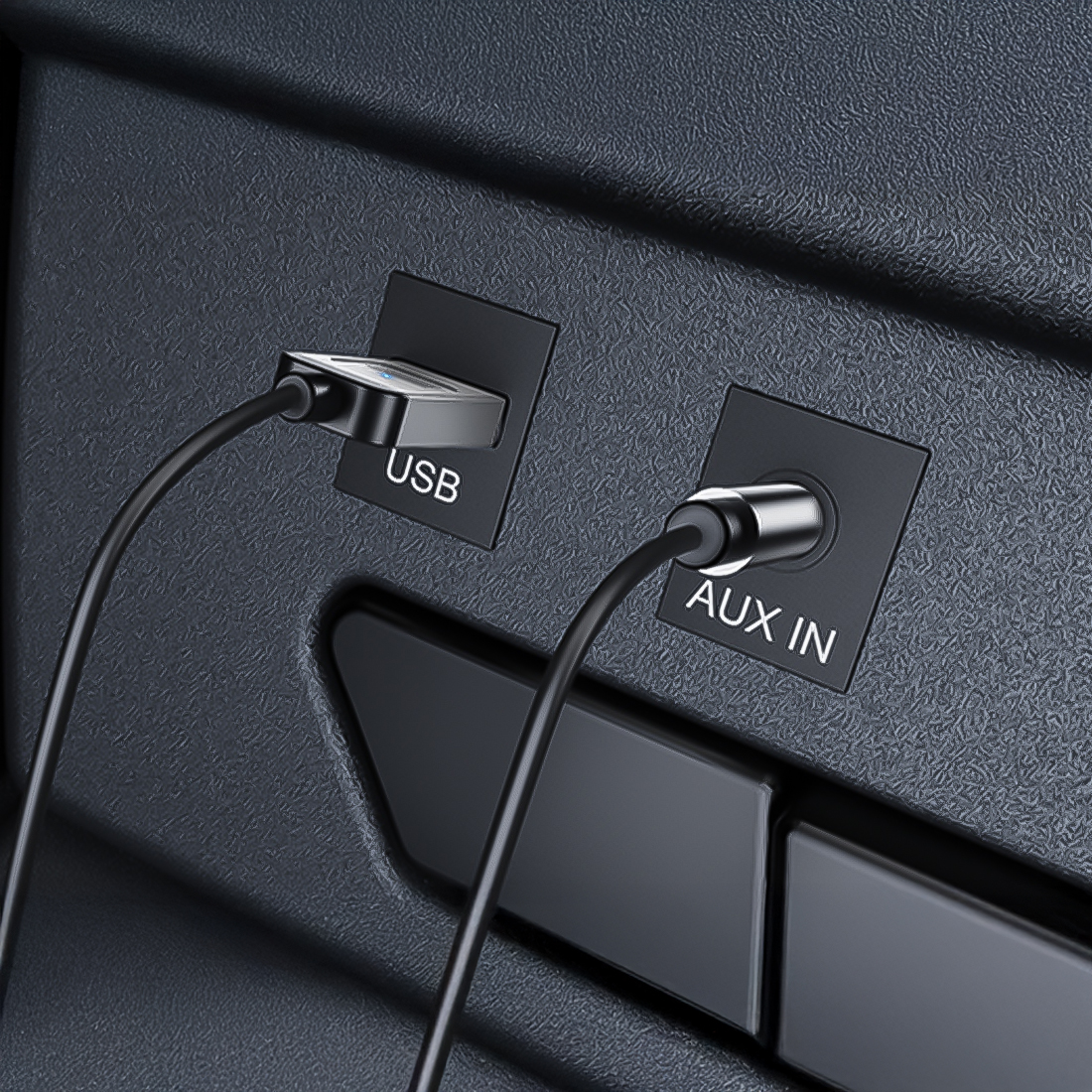 adapter Bluetooth AUX 1Mii B35 zasilanie USB i spiralny przewód