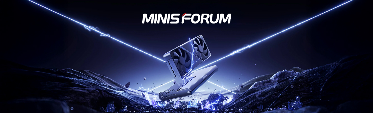 Minisforum DEG2 stacja dokująca eGPU Thunderbolt 5 OCuLink PCIe 4.0