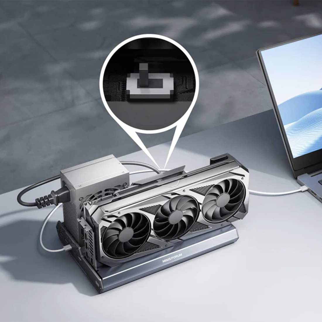 Przełącznik TB5 OCuLink eGPU Minisforum DEG2