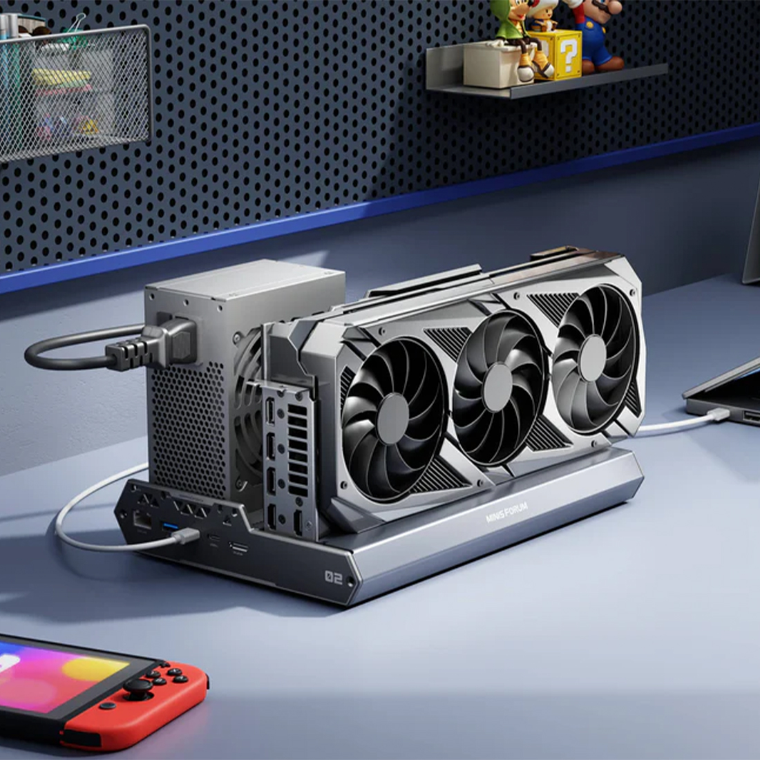 Redriver PCIe stabilność sygnału auto power on eGPU