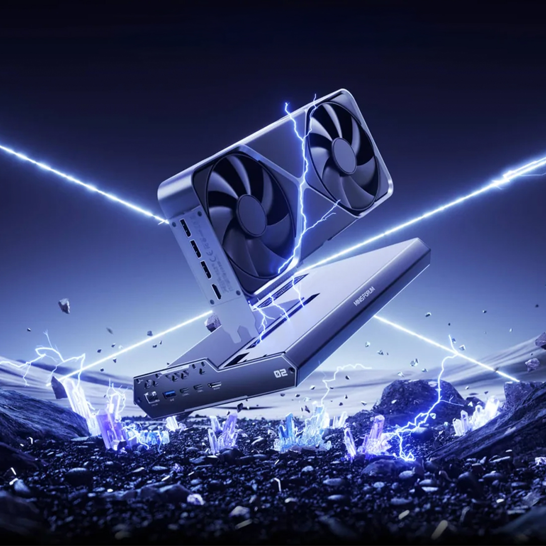 Minisforum DEG2 eGPU Thunderbolt 5 OCuLink najważniejsze cechy