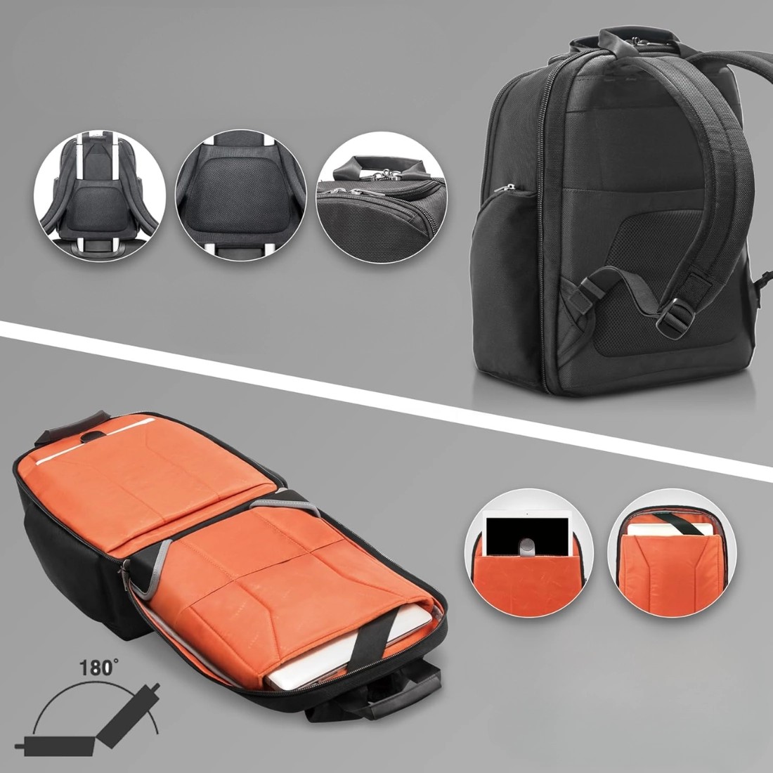 Ergonomiczny system mocowania na walizce w plecaku EVERKI Versa 2