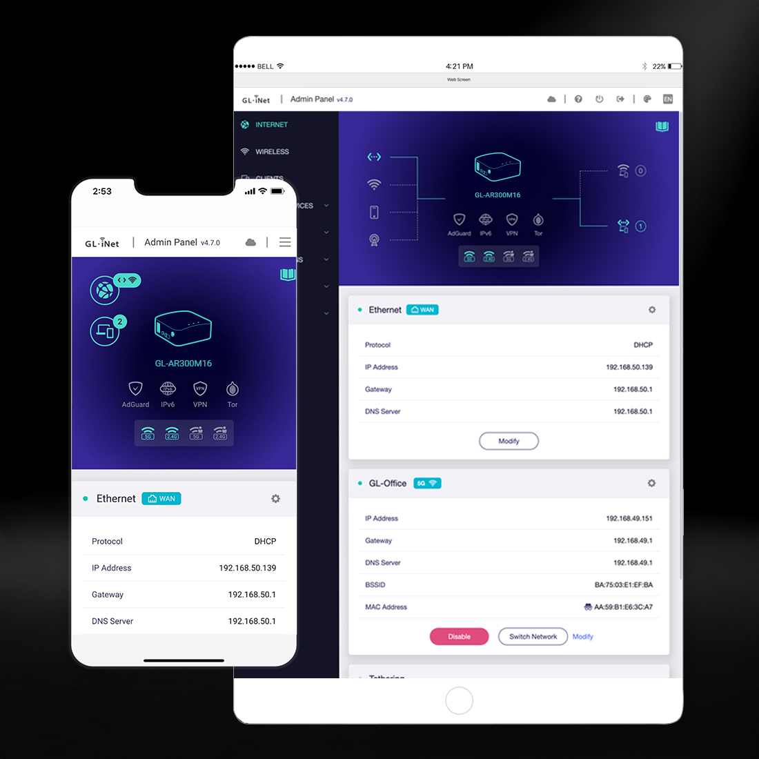 GL.iNet Shadow GL-AR300M16 GPIO UART projekty DIY