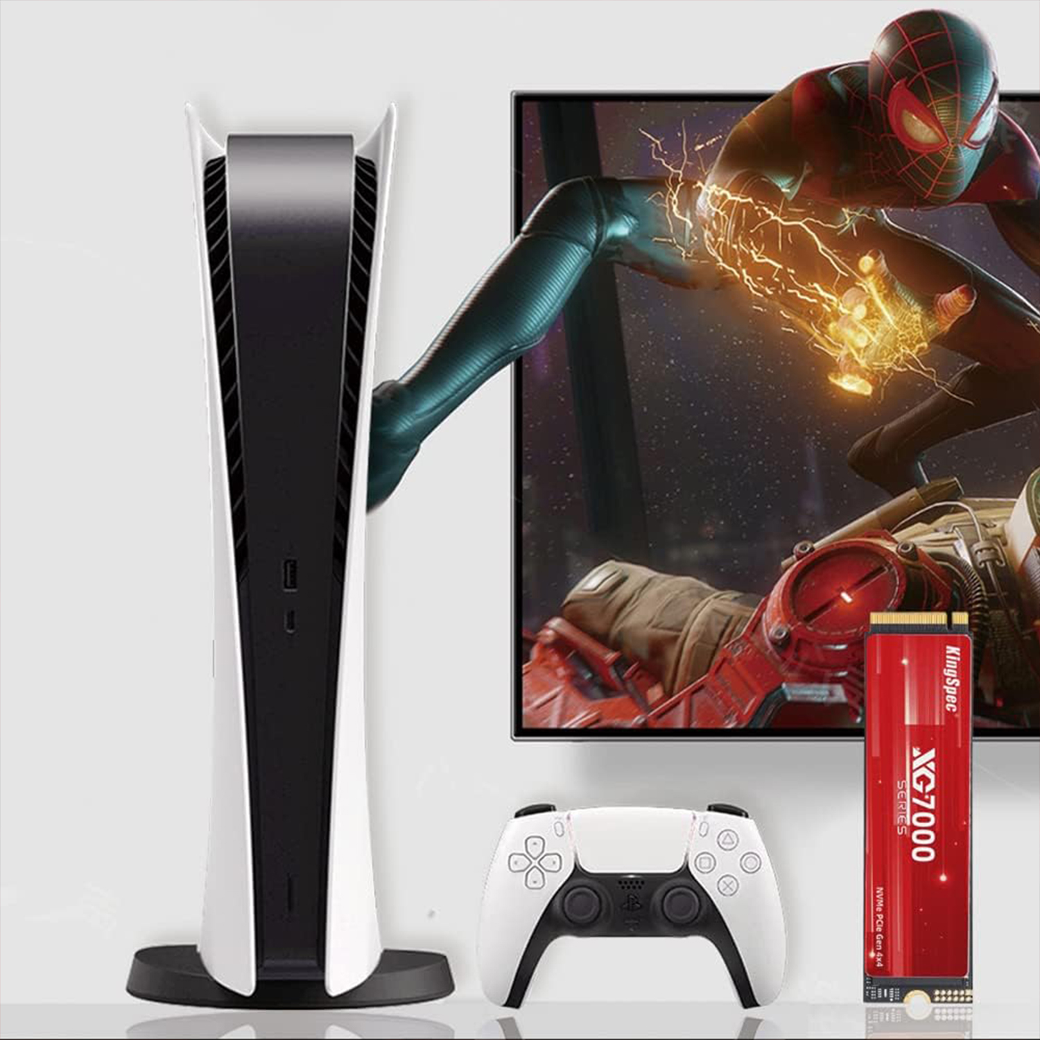 KingSpec XG7000 1TB 2280 kompatybilność z konsolą PS5 dysk SSD M.2 NVMe PCIe 4.0