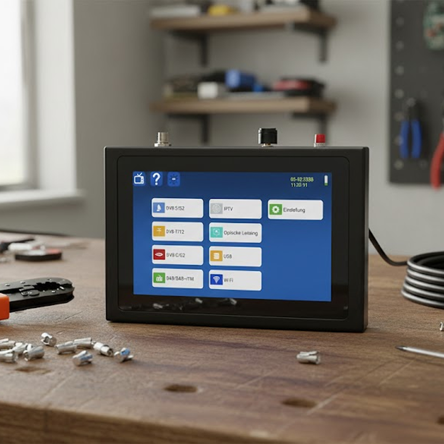Megasat HD7 Combo V2 analiza widma w czasie rzeczywistym
