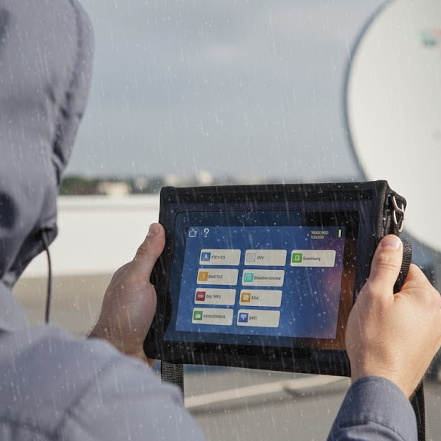 Megasat HD7 Combo V2 ekran dotykowy WQXGA analiza sygnału