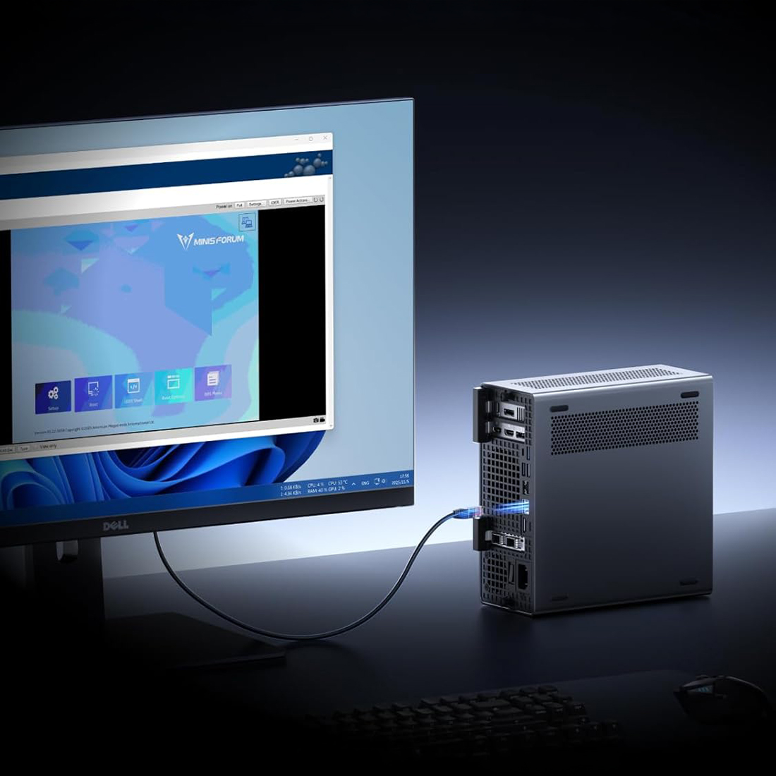 Minisforum MS-02 Ultra porty Ethernet 10GbE 2.5GbE