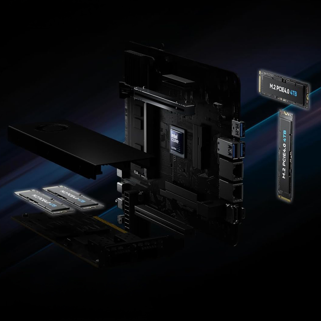 Minisforum MS-02 Ultra 4 dyski NVMe M.2 obsługa RAID 0 1 5 10