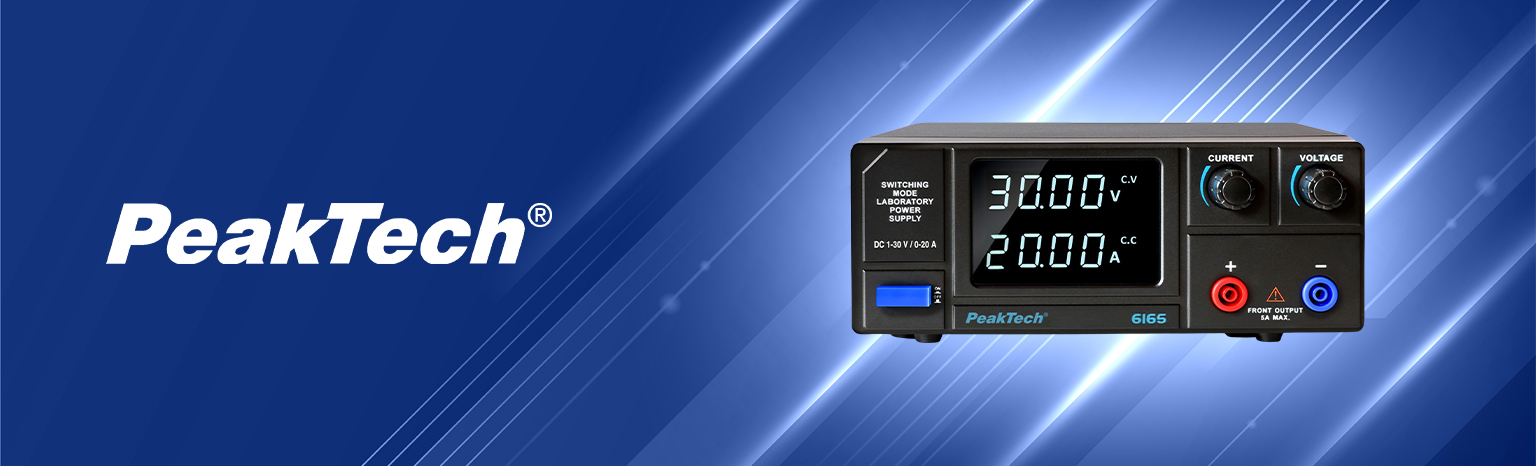 PeakTech P 6165 laboratoryjny zasilacz impulsowy DC 30V 20A do laboratorium i serwisu