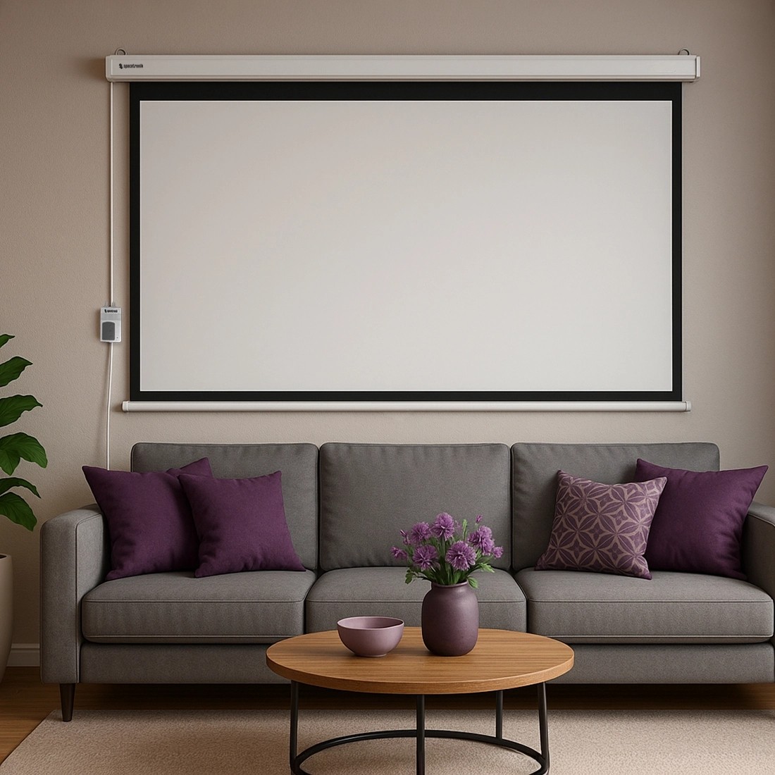 Elektryczny ekran projekcyjny PVC EASY VIEW