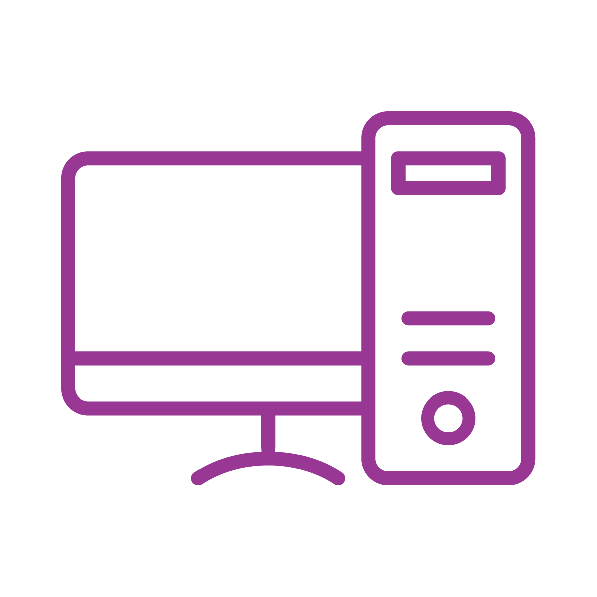 Ikona pokazująca podstawkę na monitor