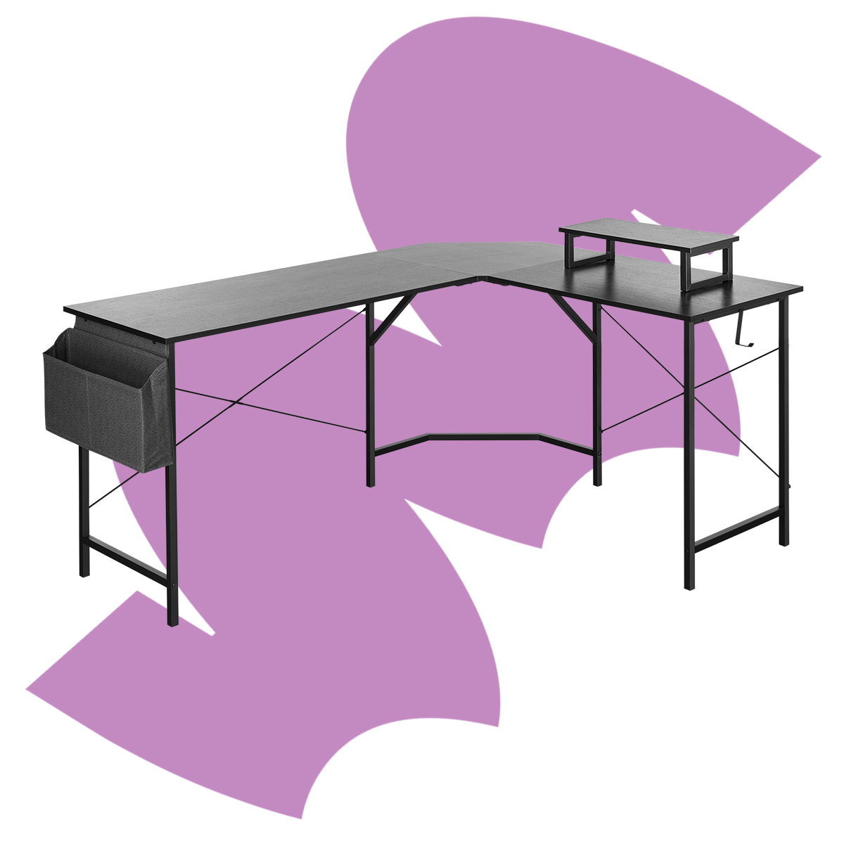 Stylowe biurko narożne