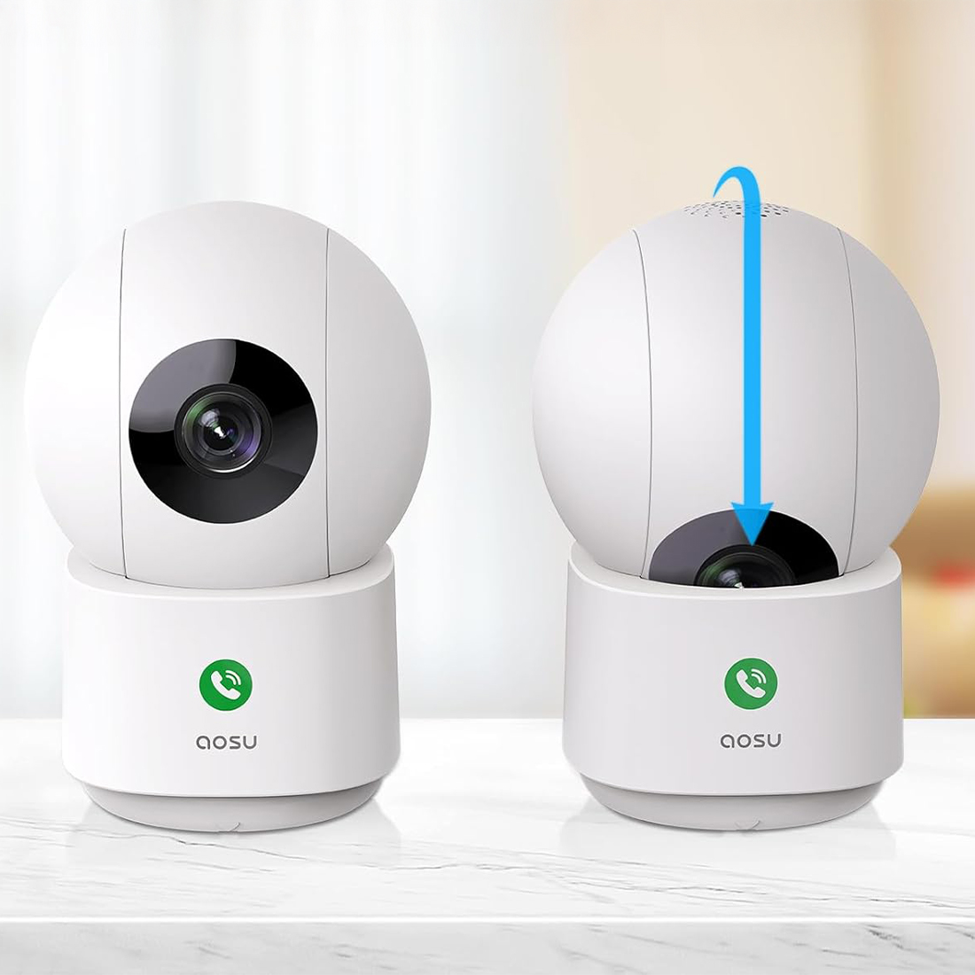 Aosu P1 tryb prywatności fizyczne zasłonięcie obiektywu