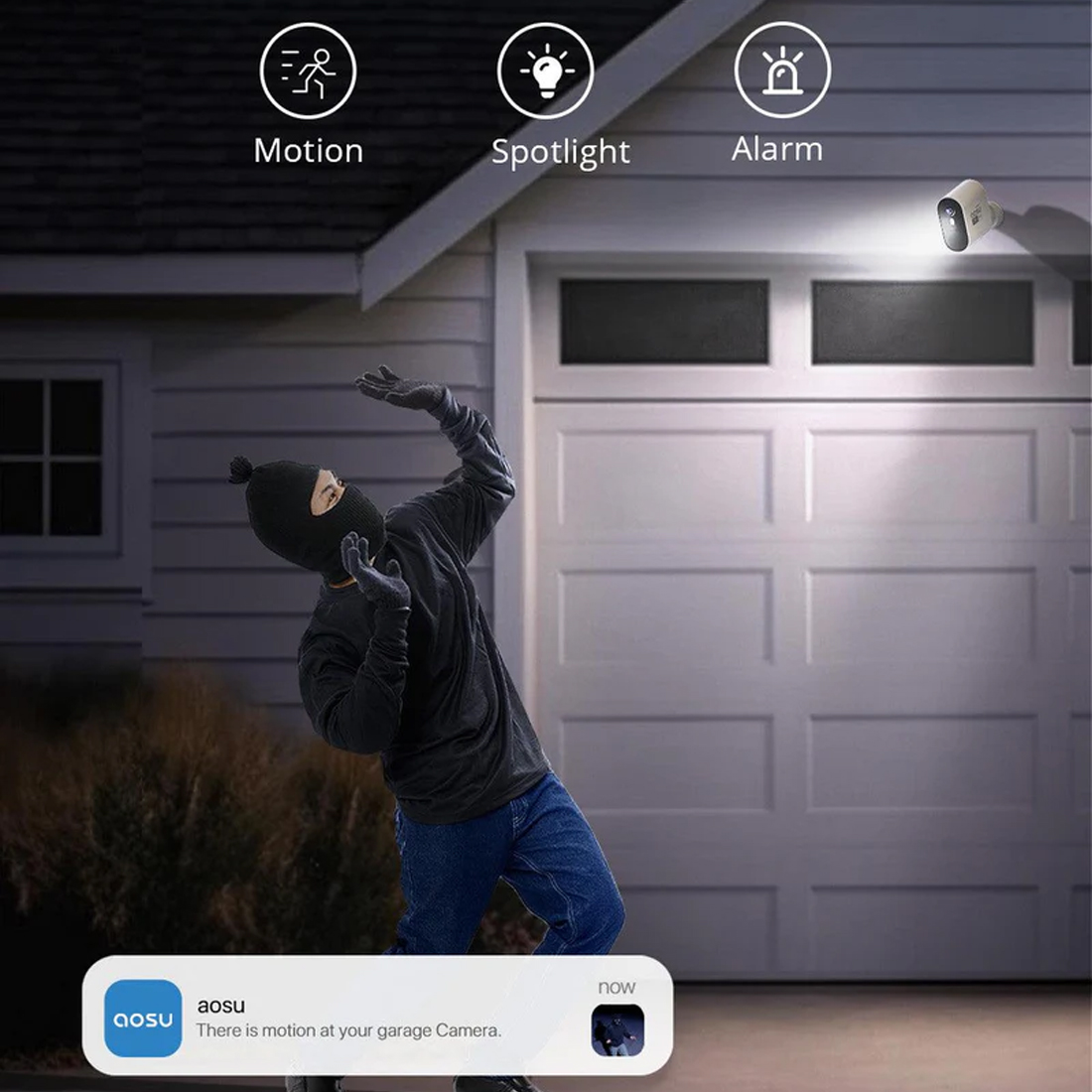 aosu WirelessCam System Pro rozmowa dwukierunkowa szybkie odpowiedzi