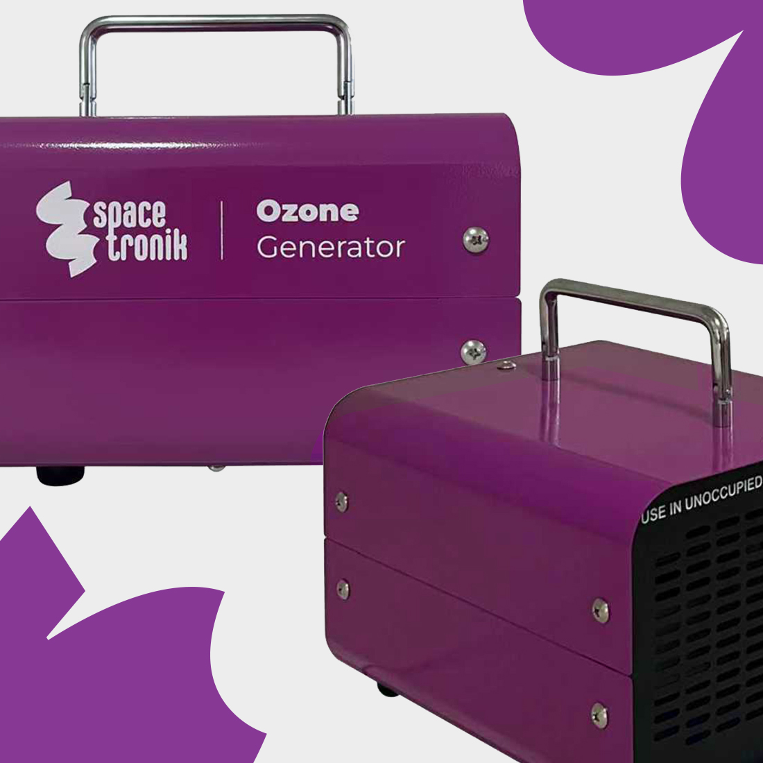 Spacetronik SP-O10 metalowy generator ozonu, trwały ozonator, solidna obudowa, ozonator przemysłowy, profesjonalny sprzęt do ozonowania, oczyszczanie powietrza