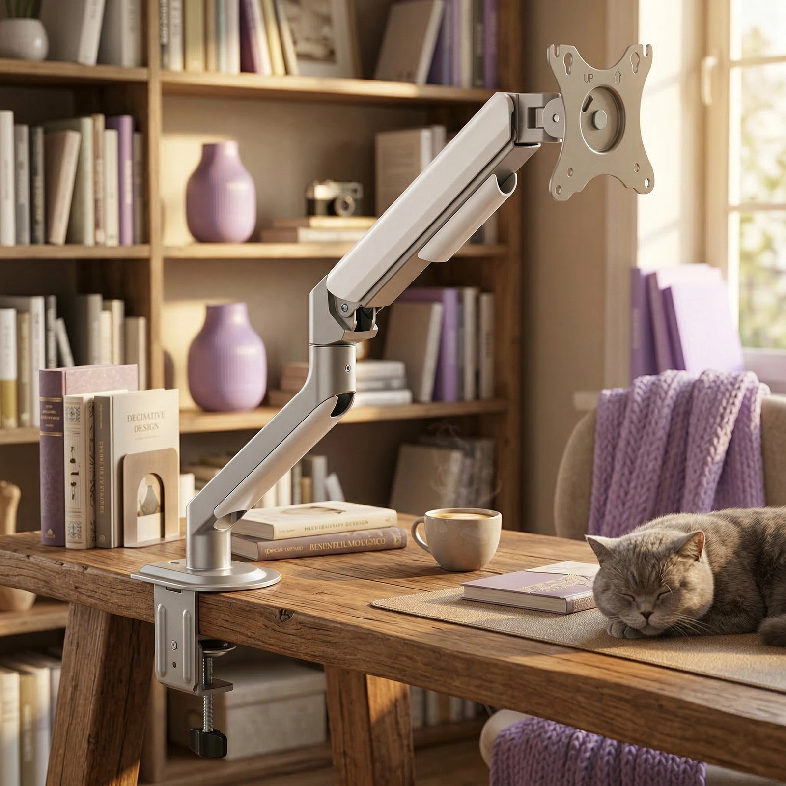 Obrotowy uchwyt do monitora z funkcją pivot Spacetronik SPA113S