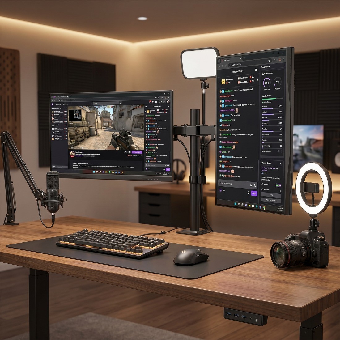 Czysty setup dla graczy i streamerów