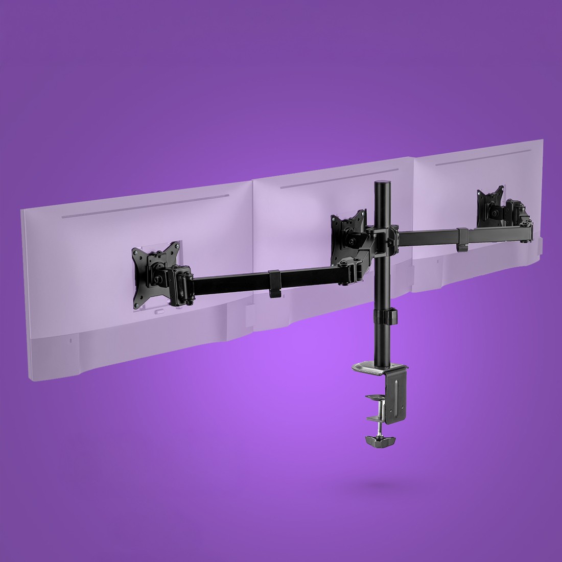 Schnelle und sichere Monitor-Montage dank abnehmbarer Platte im VESA-Standard