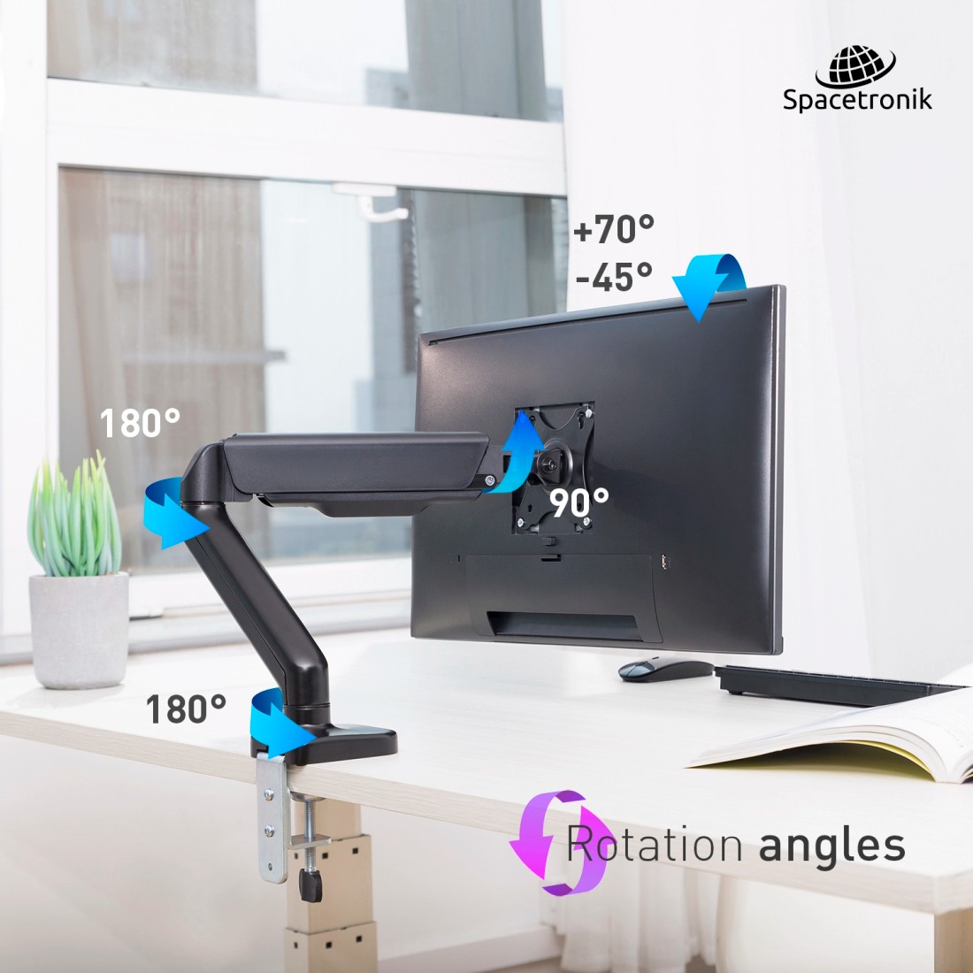 Kompatybilność uchwytu Spacetronik z monitorami curved i systemami chłodzenia laptopów