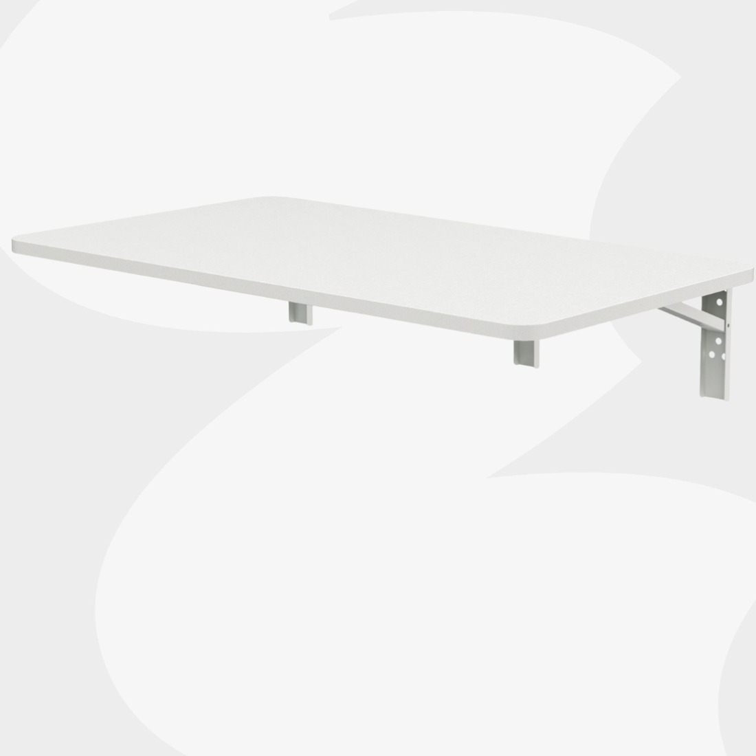 składane biurko ścienne 80x40 cm białe