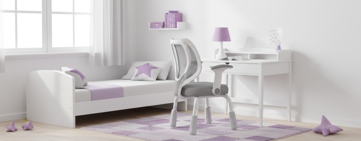 krzesło dziecięce SPC-XD-26G szare regulacja wysokości 88-94 cm składane podłokietniki