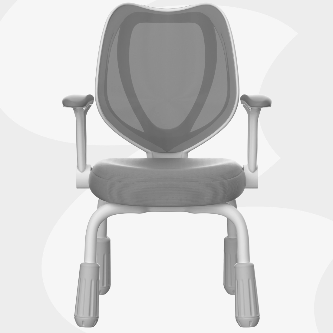 krzesło dziecięce SPC-XD-26G szare regulacja wysokości 88-94 cm składane podłokietniki