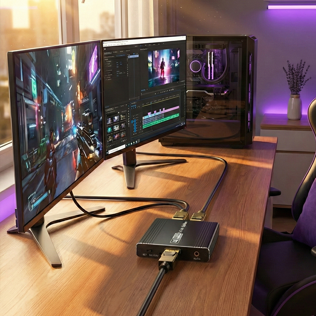 dp splitter plug and play, splitter displayport bez sterowników, dp splitter windows mac linux, splitter dp łatwa instalacja, displayport splitter uniwersalny, dp splitter szybkie uruchomienie, splitter dp wygoda, dp splitter bez konfiguracji, splitter displayport kompatybilność