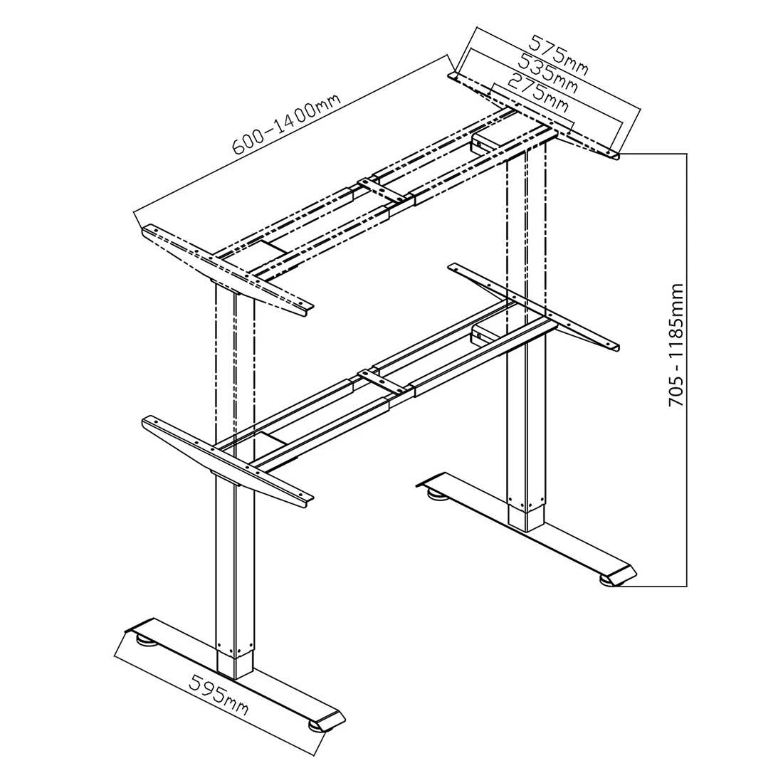 Specyfikacja stelaża elektrycznego SPE-221OB