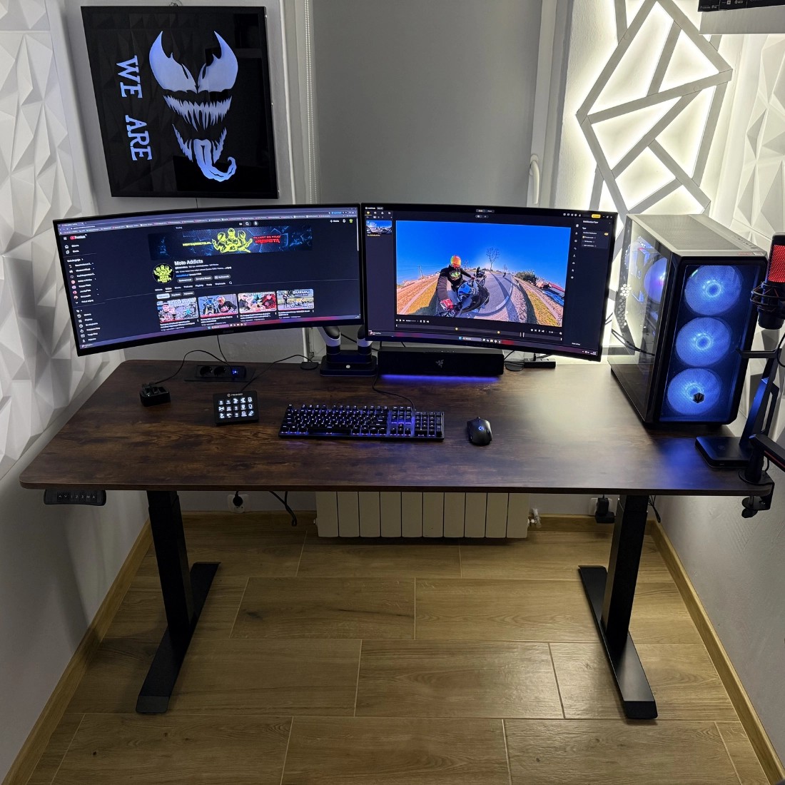 Elektryczne biurko Spacetronik w biurze typu hot-desking