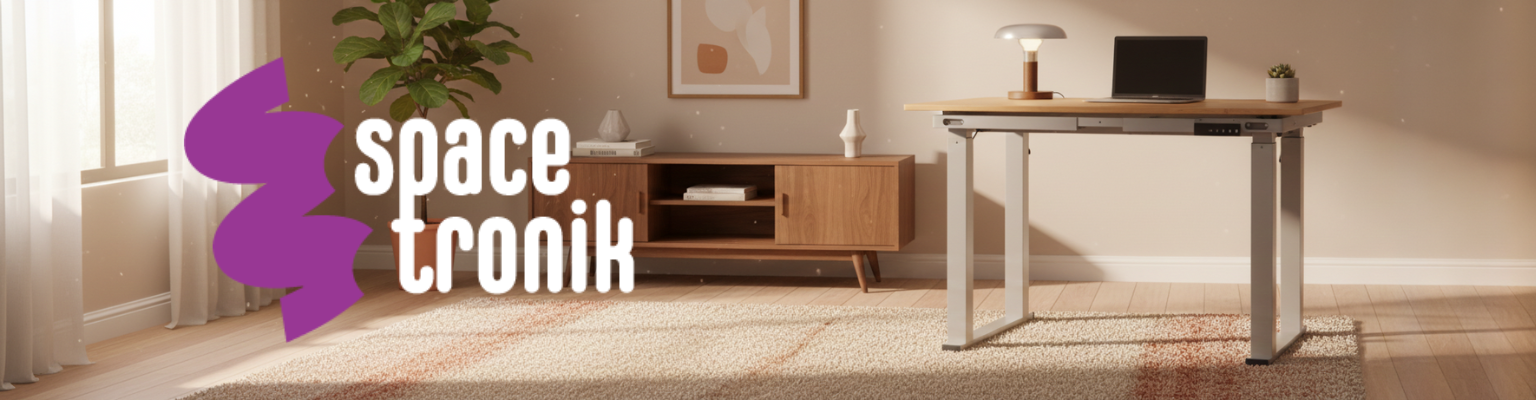 stelaż biurka elektryczny SPE426G czteronożny regulacja wysokości 71-118 cm stal ABS LED