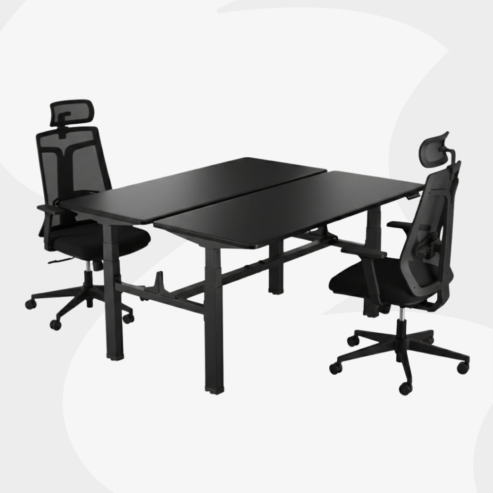 zestaw: SPE-440B + 2 blaty Pure Black + 2 fotele GRINGO czarne